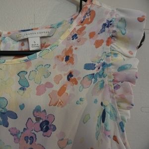 Lauren Conrad Watercolor Blouse